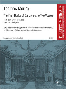 The First Booke of Canzonets to Two Voyces