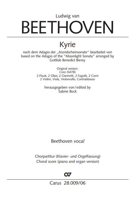 Kyrie nach dem Adagio der Mondscheinsonate op. 27/2 (cis-moll)