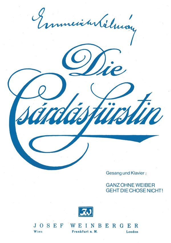 Ganz ohne Weiber geht die Chose nicht