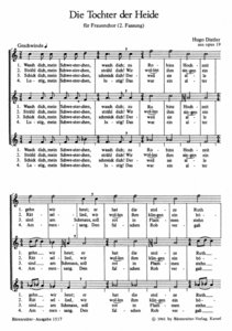 Mörike-Chorliederbuch op. 19, 2. Teil für Frauenchor
