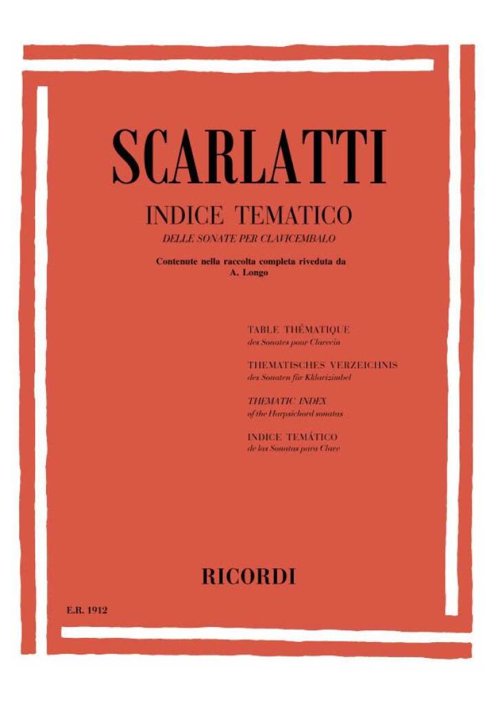 Scarlatti - Indice tematico delle sonate per clavicembalo