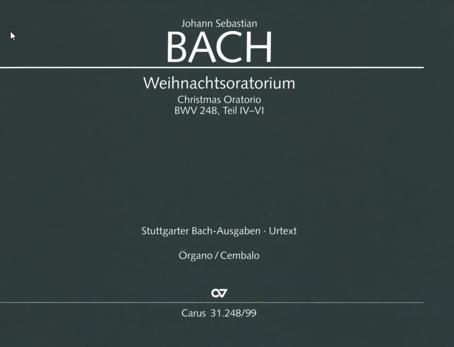 Weihnachtsoratorium, Teil IV-VI, BWV 248