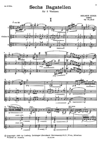 6 Bagatellen op. 73/2