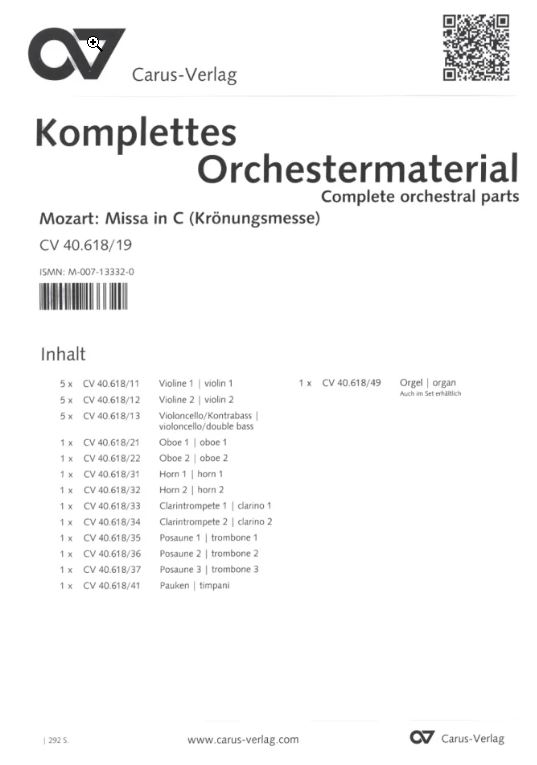 Missa in C, KV 317 (Krönungsmesse)