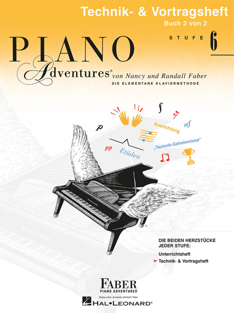 Piano Adventures: Tecknik- & Vortragsheft 6