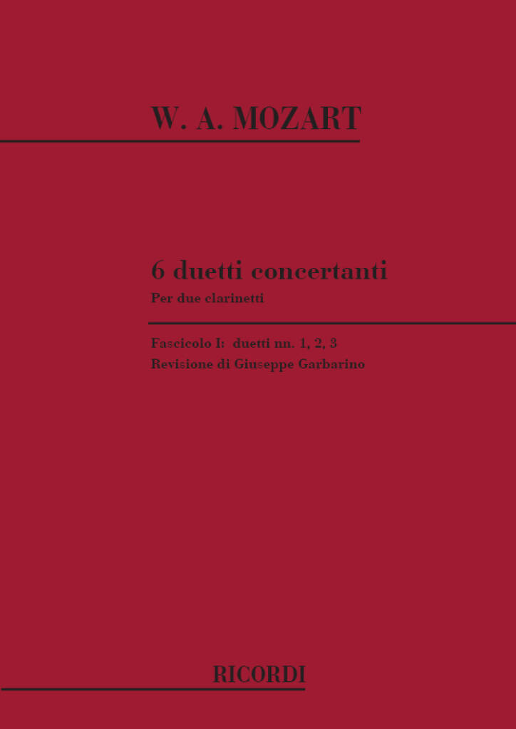 6 Duetti Concertanti 1