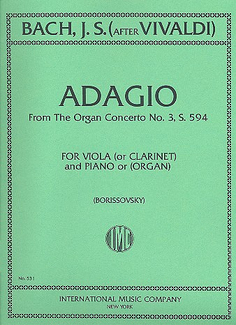 Adagio from Organ Concerto No.3 (after Vivaldi)