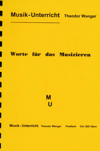 Worte für das Musizieren