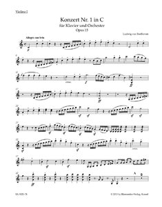 Klavierkonzert Nr. 1 C-Dur op. 15