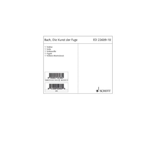 Die Kunst der Fuge BWV 1080