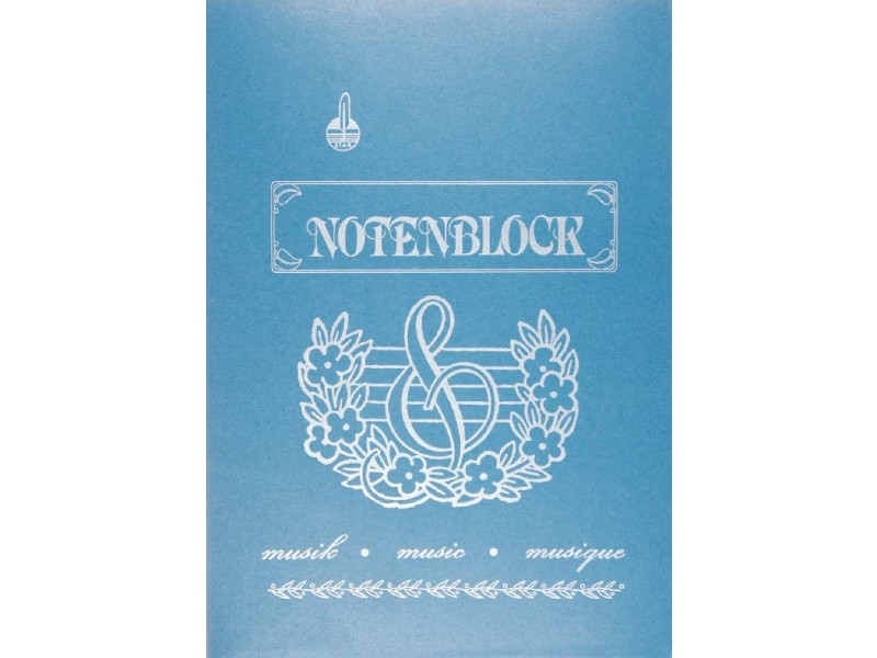 Notenblock A4 - 12 linig