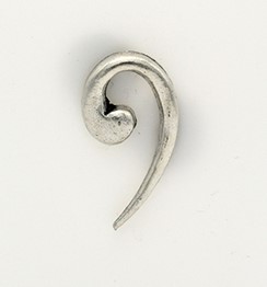 Anstecker Bassschlüssel Zinn