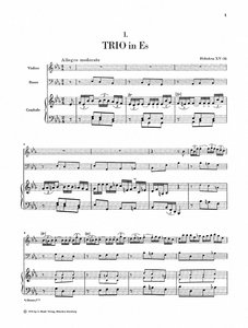 Klaviertrios 1. Folge, Reihe XVII Band 1