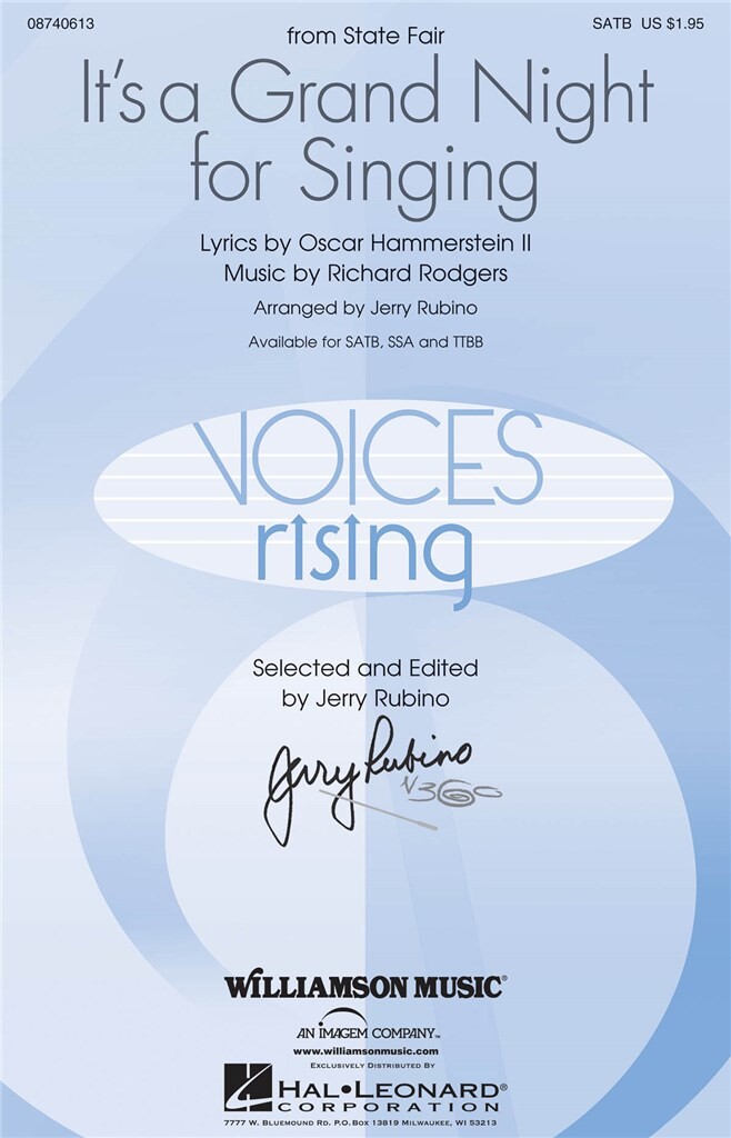 It's a grand night for singing