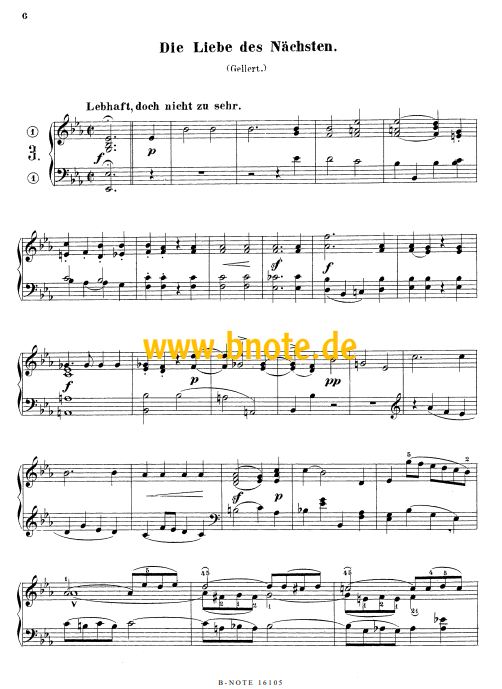 Beethoven-Album für Harmonium oder Orgel
