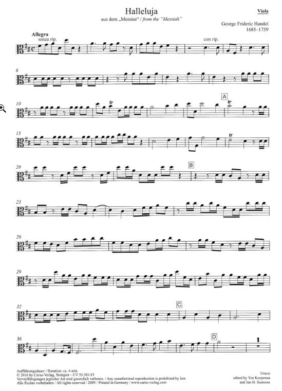 Halleluja, HWV 56/39