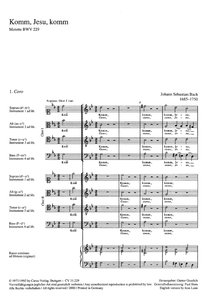 Komm, Jesu, komm, BWV 229