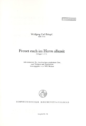 Freuet euch im Herrn allezeit