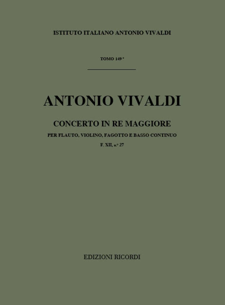 Concerto D-Dur RV 91 op. 44 / 18 F XII / 27 P 206 T 149