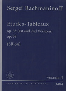 Etudes-Tableaux op. 33 (1st and 2nd Versions) op. 39 (SR64)