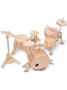 Drums - Modellbausatz Holz