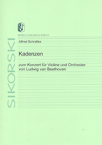 Kadenzen zum Konzert für Violine und Orchester von Ludwig van Beethoven