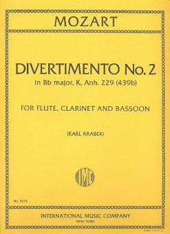 Divertimento No. 2 B-Dur, KV Anh. 229 (439b)