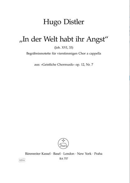 In der Welt habt ihr Angst, op. 12/7