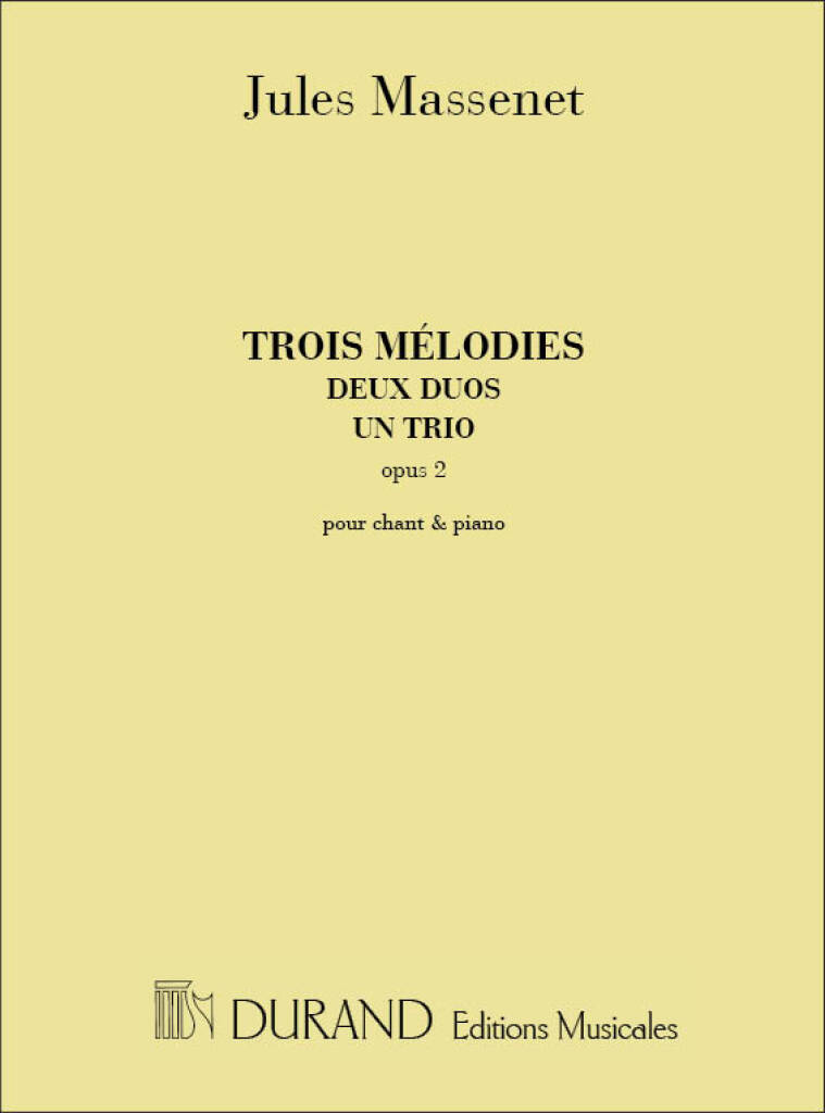 3 melodies, 2 duos, 1 trio op.2