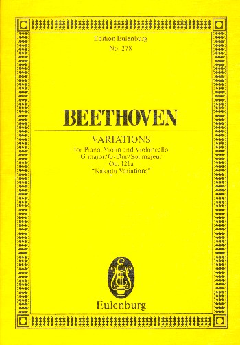 Klaviertrio G-Dur op. 121a "Kakadu Variationen"