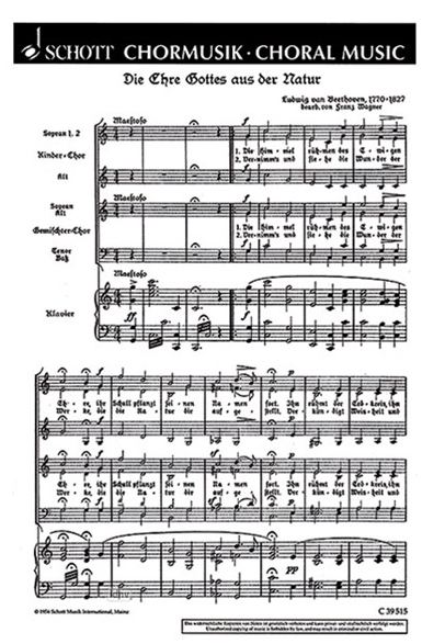 Die Ehre Gottes aus der Natur, op. 48/4