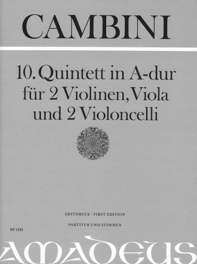 10. Quintett A-Dur