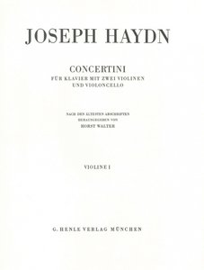 Concertini für Klavier, 2 Violinen und Violoncello