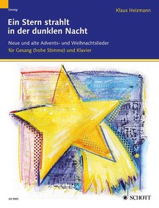 Ein Stern strahlt in der dunklen Nacht