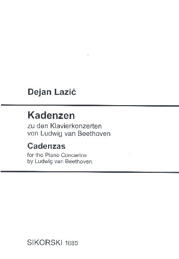 Kadenzen zu den Klavierkonzerten von Beethoven