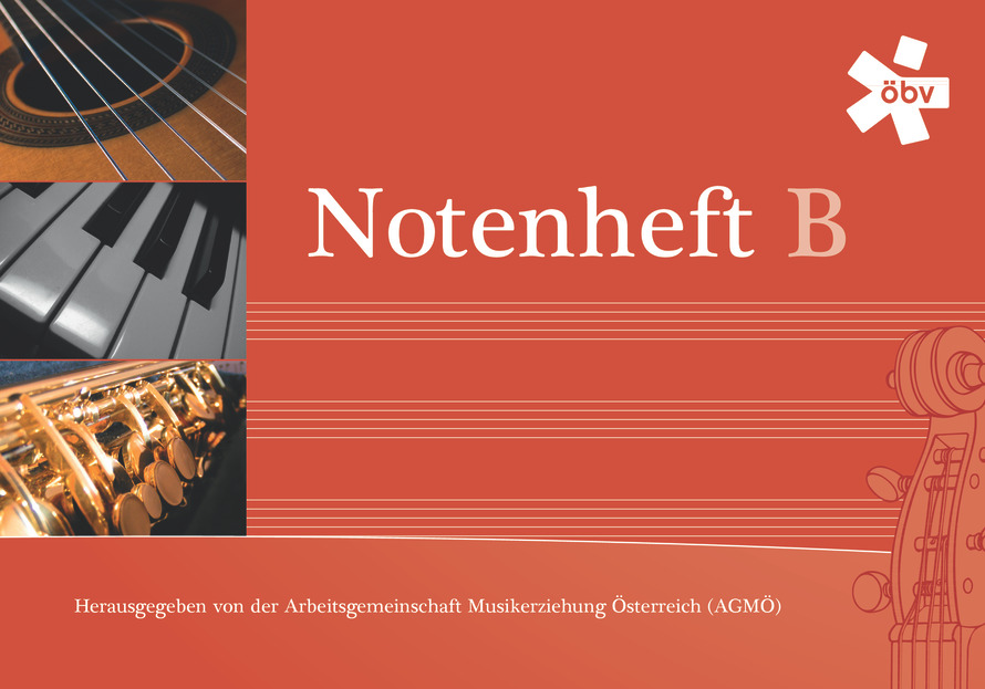ÖBV Notenheft B - Rot - A5 - Querformat