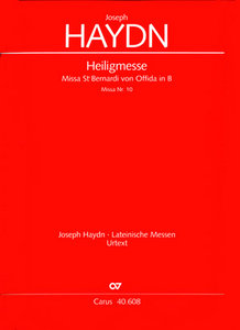 Heiligmesse, Hob. XXII:10