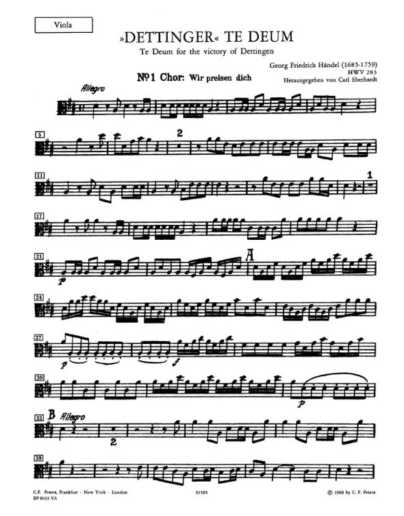 Dettinger Te Deum, HWV 283