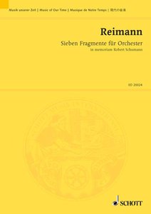 Sieben Fragmente in memoriam Roibert Schumann