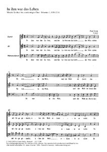 In ihm war das Leben