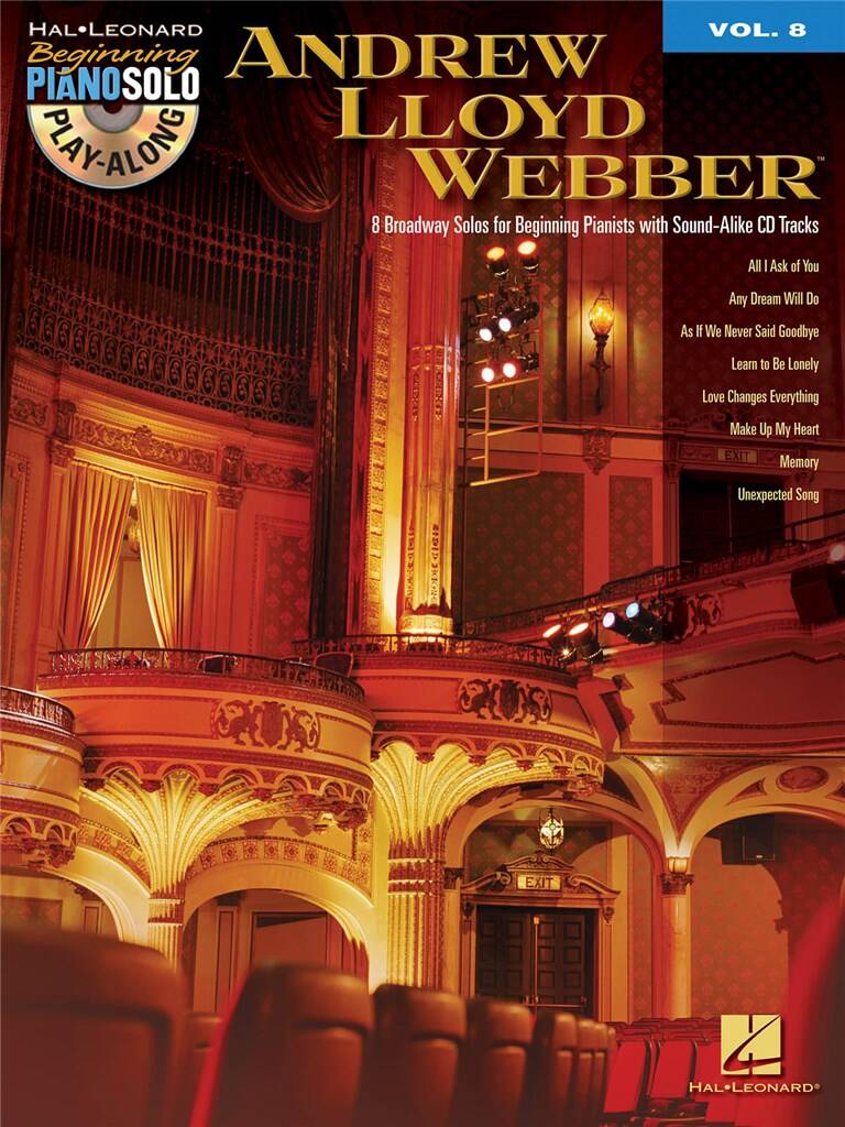 Andrew Lloyd Webber - Beginning Piano Solos Play-Along Vol. 8