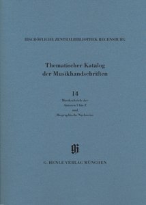 Kataloge Bayerische Musiksammlungen 14/14