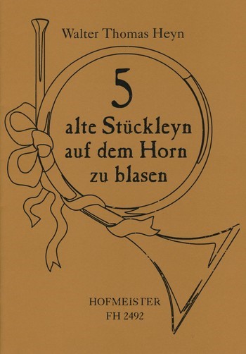 5 alte Stückleyn auf dem Horn zu blasen