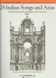28 Italian Songs and Arias