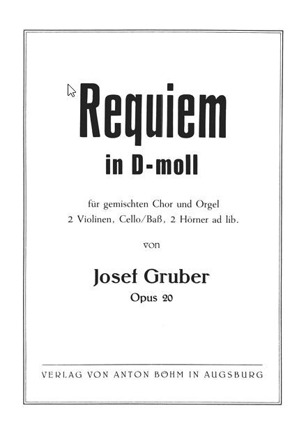Requiem d-moll op. 20