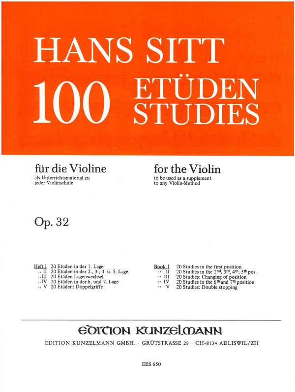 100 Etüden op. 32 Heft 1
