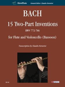 15 Two-Part Inventions BWV 772-786 for Flute and Violoncello