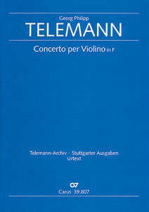 Concerto per Violino in F TWV 51:F3