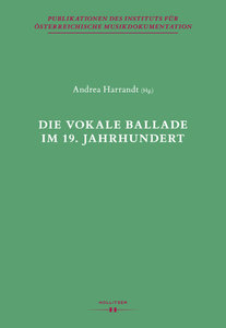 Die Vokale Ballade im 19. Jahrhundert