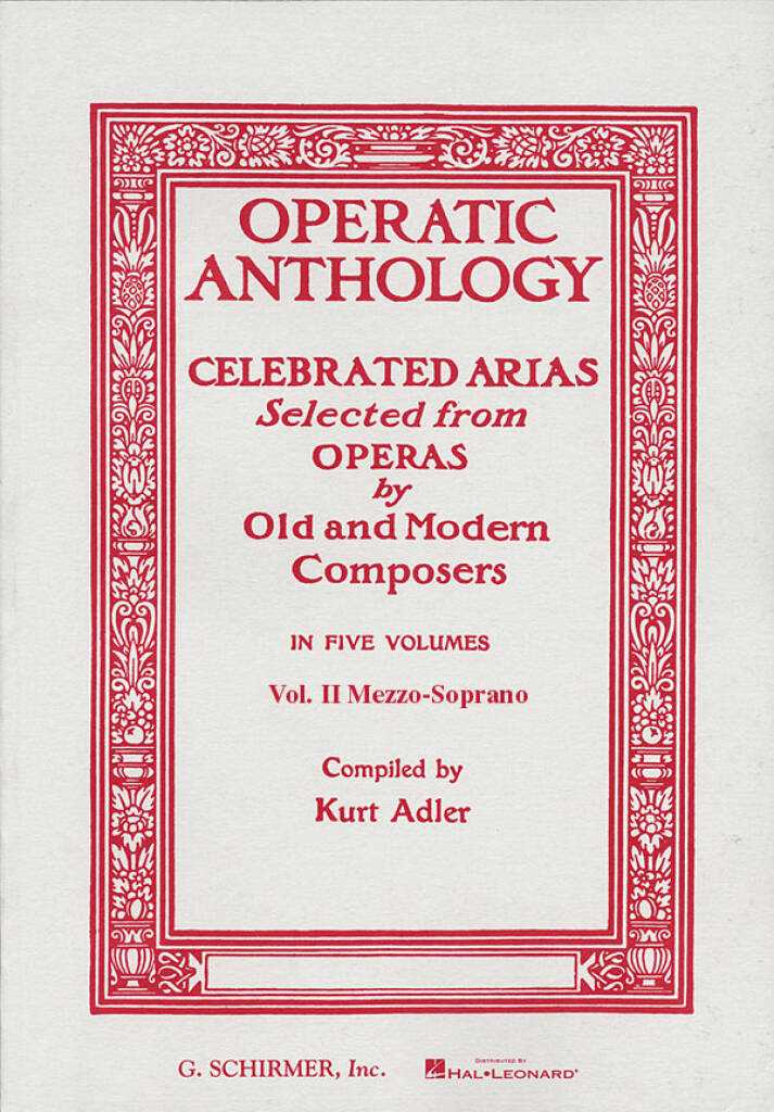 Operatic Anthology Band 2 Mezzo and Alt